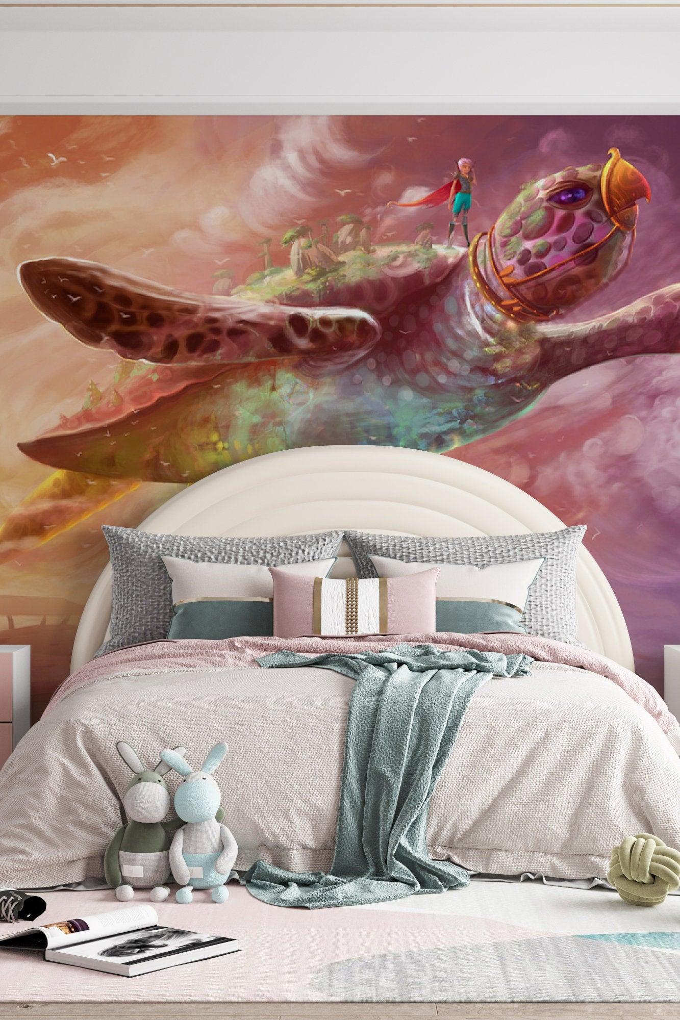 Removable Wallpaper, Magical Sea World, Fairytale, Children Wall Mural, Vinyl or on sale Self Adhesive