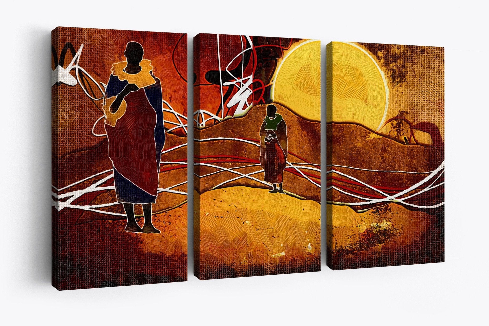 African wall art Canvas print Ethnic wall art large canvas print READY ...