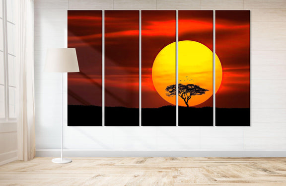 desert sun art desert print wall art large canvas print - Scandi Home 