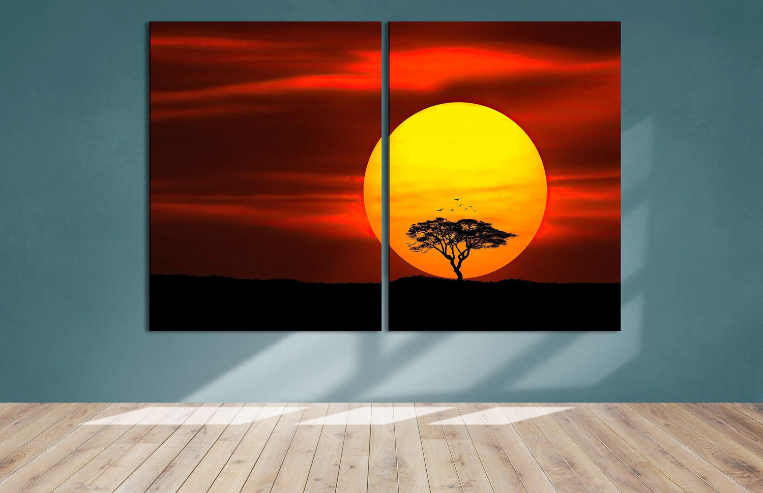 desert sun art desert print wall art large canvas print - Scandi Home 