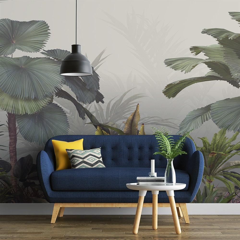 Tropical Wallpaper- Palm Trees- Peel and Stick- - Scandi Home 