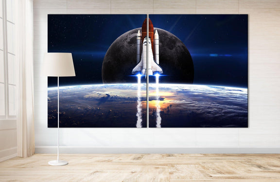 bedroom space shuttle in space